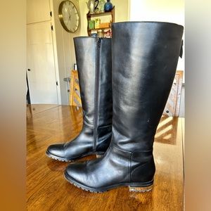 Dune London Knee High Leather Boots